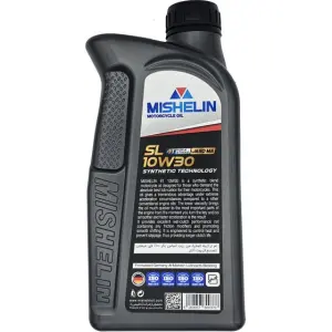 روغن موتور سیکلت میشلن مدل 10W-30 API SL JASO MA حجم 1 لیتر - کارتن 12 عددی