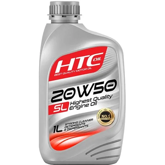 روغن موتور سیکلت HTC مدل 20W-50 API SL JASO MA حجم ۱ لیتر - کارتن 12 عددی