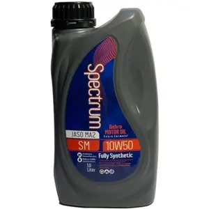روغن موتور سیکلت اسپکتروم مدل 10W-50 API SM JASO MA2 حجم ۱ لیتر - کارتن 12 عددی