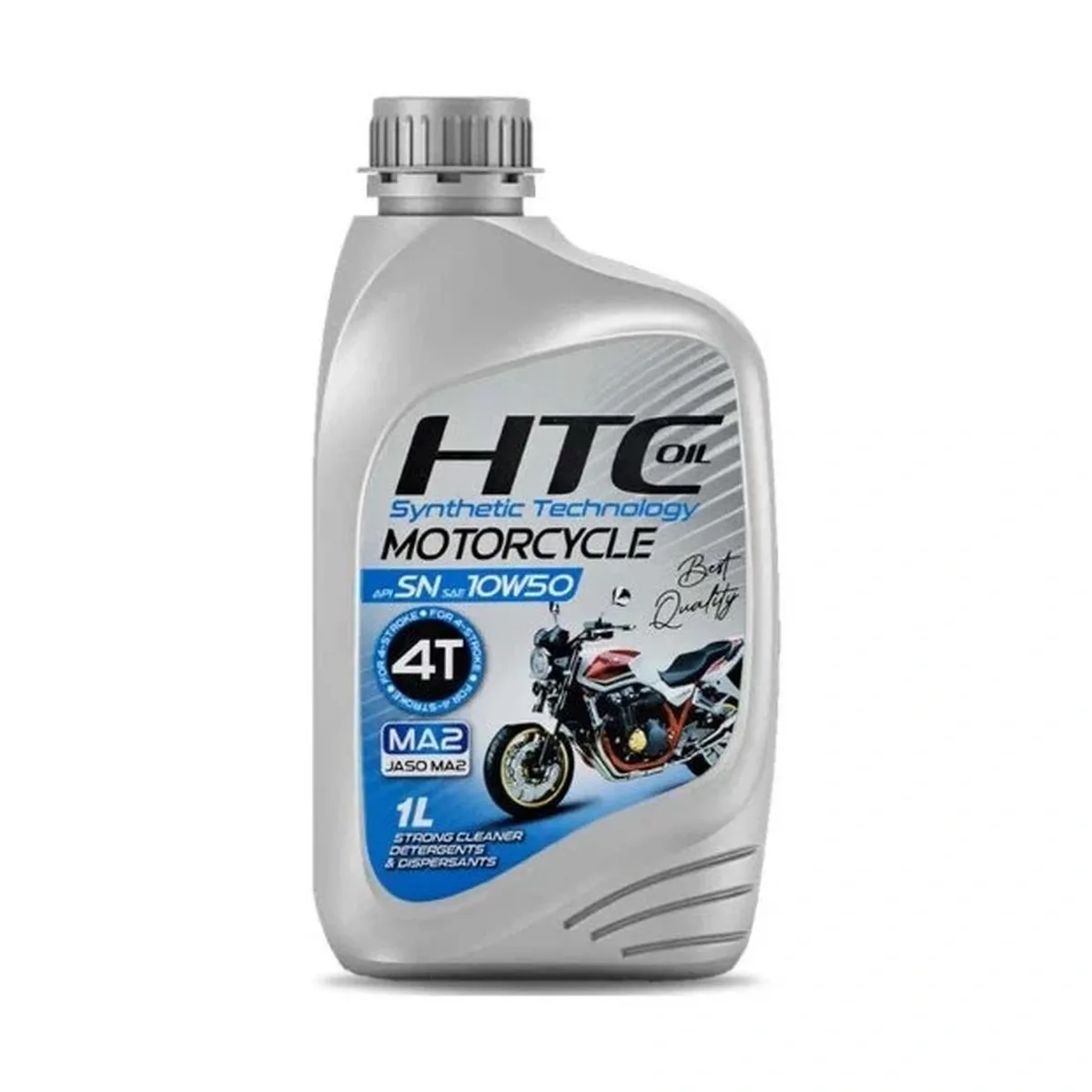 روغن موتور سیکلت HTC مدل 10W-50 API SN JASO MA2 حجم ۱ لیتر - کارتن 12 عددی