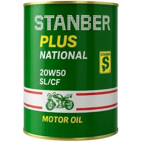 روغن موتور سیکلت استنبرپلاس مدل 20W-50 API SL حجم ۱ لیتر - کارتن 24 عددی