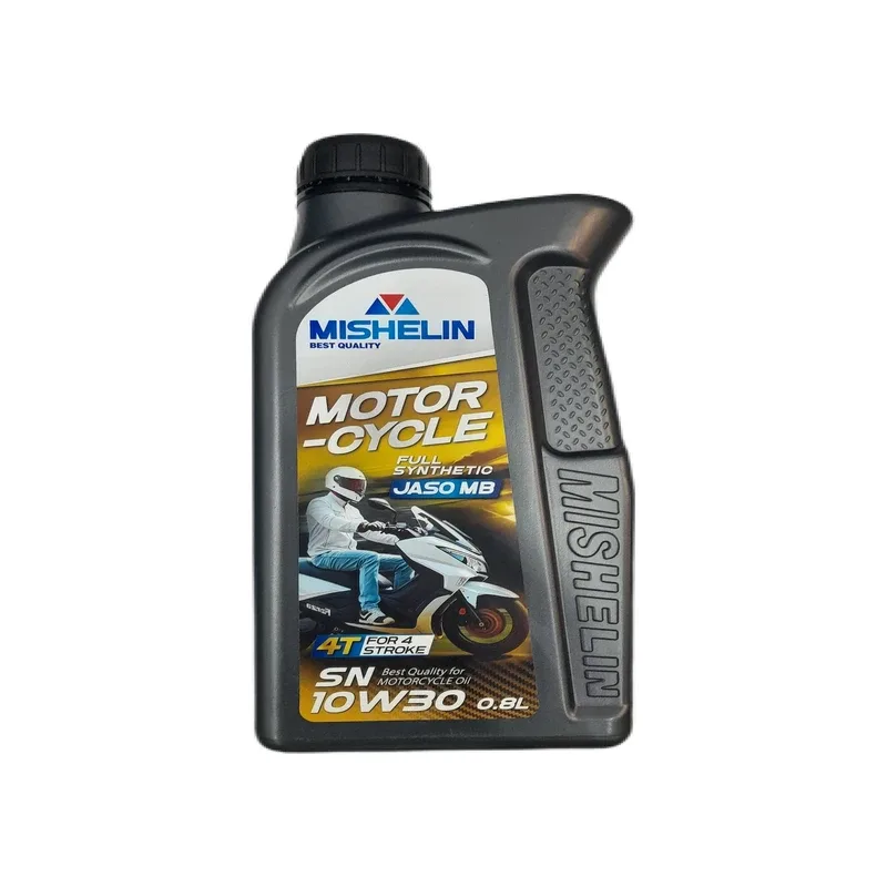 روغن موتور سیکلت میشلن مدل 10W-30 API SN JASO MB حجم ۰٫۸ لیتر - کارتن 12 عددی