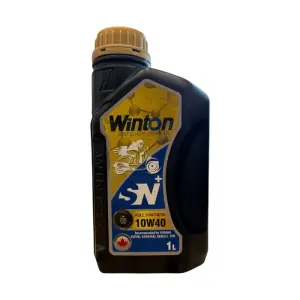 روغن موتور سیکلت وینتون مدل 10W-40 API SN JASO MB حجم ۱ لیتر - کارتن 16 عددی