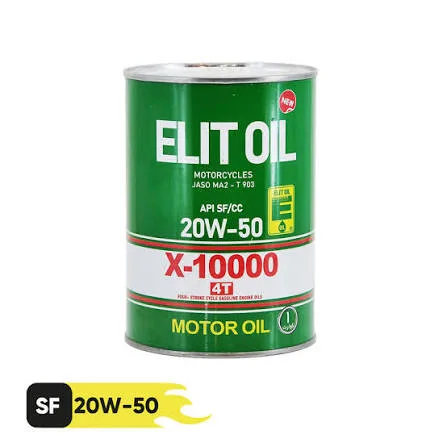 روغن موتور سیکلت الیت مدل 20W-50 API SF JASO MA2 حجم ۱ لیتر (بسته‌بندی فلزی) - کارتن 12 عددی