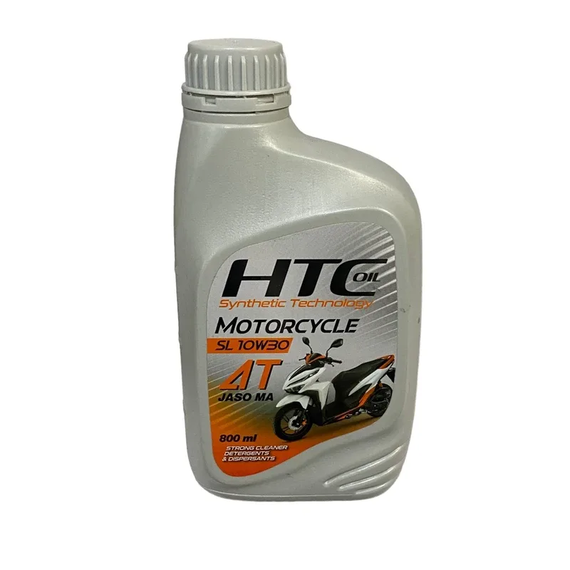 روغن موتور سیکلت HTC مدل 10W-30 API SL JASO MA حجم ۰٫۰۸ لیتر - کارتن 12 عددی