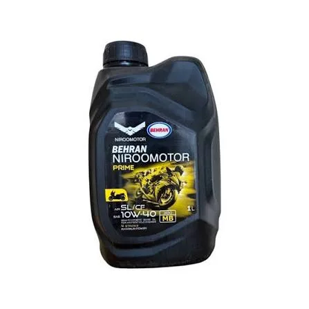 روغن موتور سیکلت نیروموتور مدل 10W-40 API SL JASO MB حجم ۱ لیتر - کارتن 12 عددی