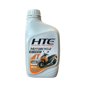 روغن موتور سیکلت HTC مدل 10W-30 API SN JASO MB حجم ۰٫۰۸ لیتر - کارتن 12 عددی