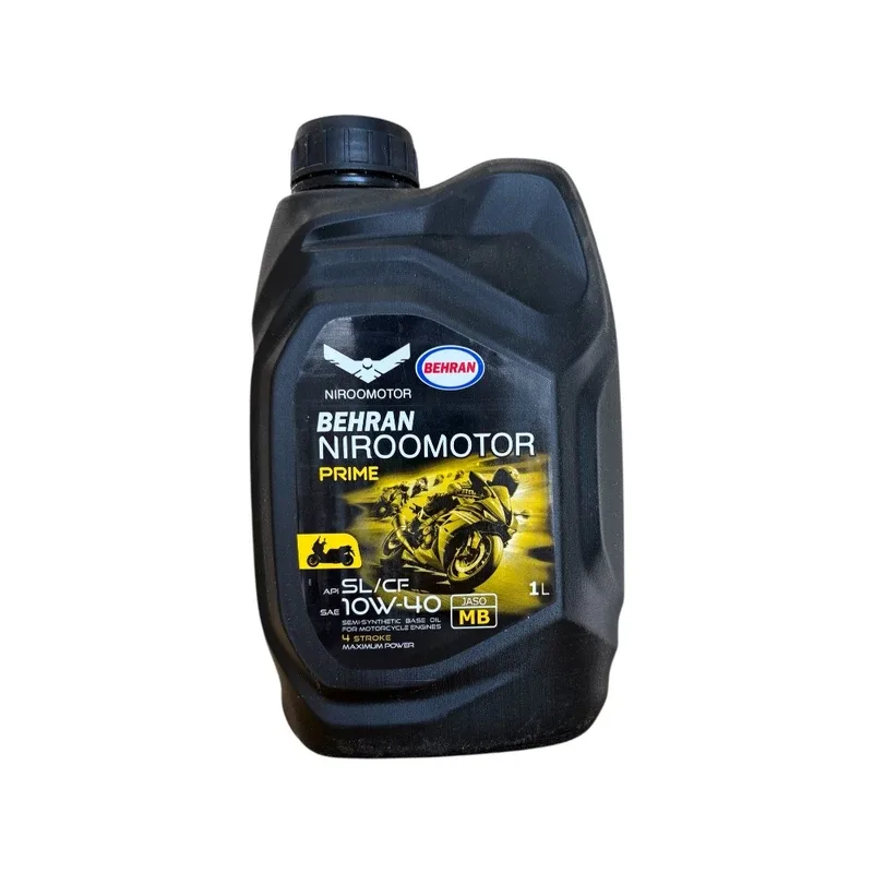 روغن موتور سیکلت نیروموتور مدل 10W-40 API SL JASO MA2 حجم ۱ لیتر - کارتن 12 عددی
