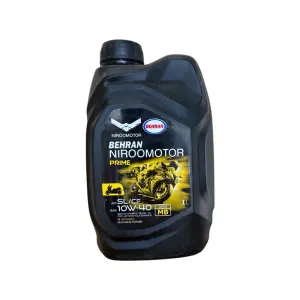 روغن موتور سیکلت نیروموتور مدل 10W-40 API SL JASO MA2 حجم ۱ لیتر - کارتن 12 عددی
