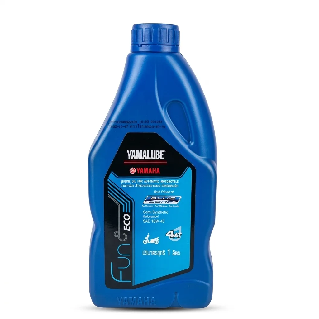 روغن موتور سیکلت YAMALUBE مدل 10W-40 JASO MB حجم ۱ لیتر - کارتن 12 عددی